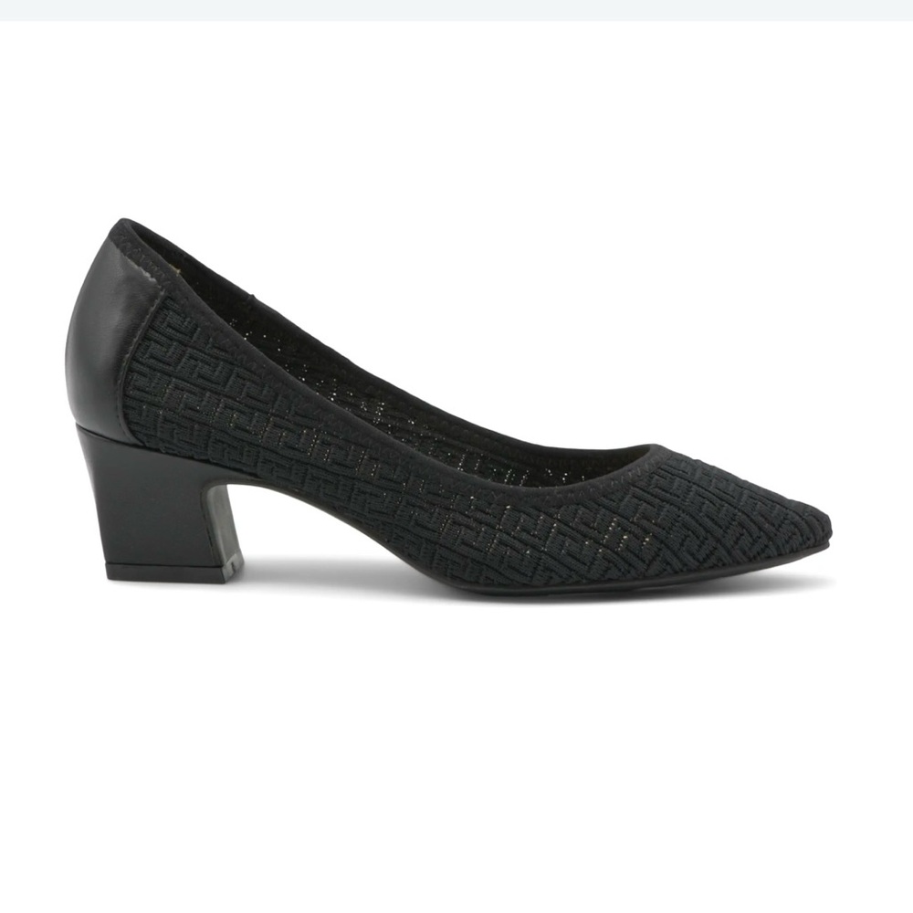Adrienne Vittadini Faro Shoes Pumps Black Knit 6.5 - Picture 3 of 15